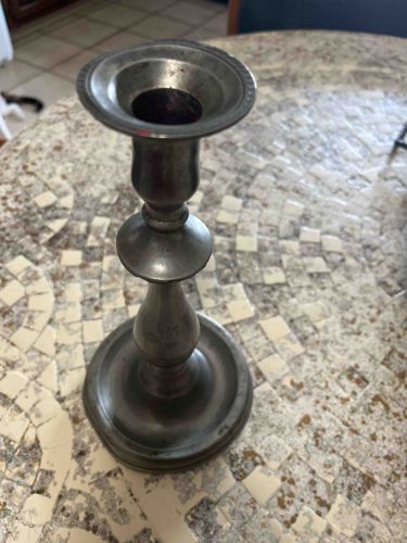 Pewter Candlestick