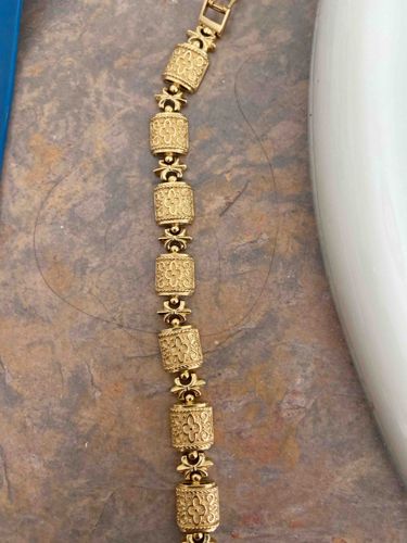 Filigree Bar Link Bracelet