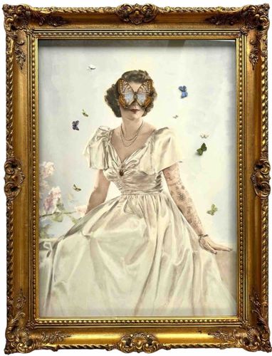 Tess Chodan 48x36 - Portrait with Butterfly Mask