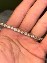 Vintage Rhinestone Tennis Bracelet