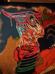 Abstract Bull Head Graphic T-Shirt