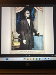 Abraham Lincoln Hand-Colored Lithograph by Kellogg