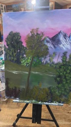 Mountain and Forest Landscape Painting