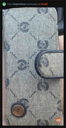 Vintage Monogrammed Long Wallet