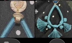 Teal Tassel Drop Clip-On Earrings with Baublebar Maker's Mark