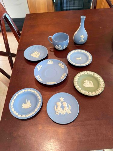 Collection of Wedgwood Jasperware Plates and Vase