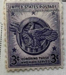 US 3-cent Honoring Those Who Have Served Postage Stamp (1945)