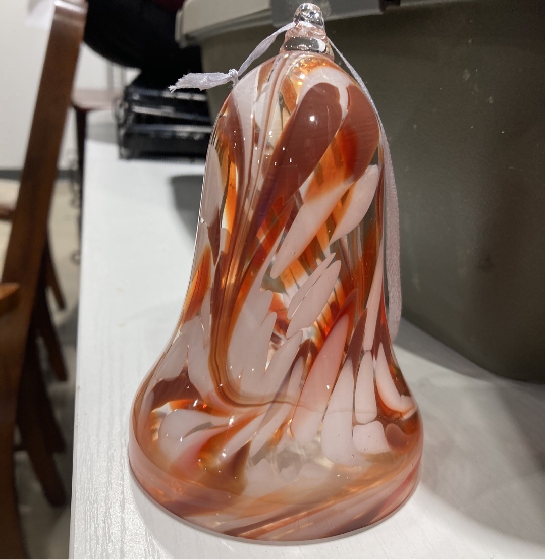 Submitted photo of Swirled Art Glass Decorative Bell