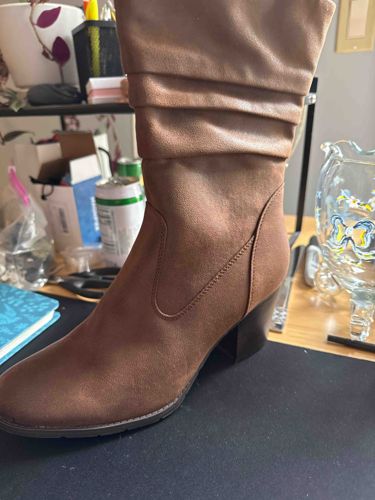 Women's Slouchy Faux Suede Mid-Calf Boot