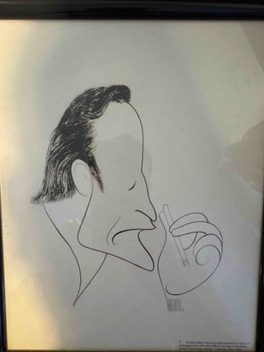 George C. Scott Caricature by Al Hirschfeld