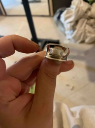 Wide Concave Band Ring
