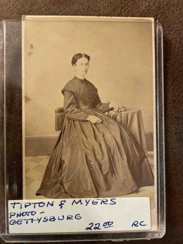 Tipton & Myers Gettysburg Carte de Visite (CDV) Photograph of a Woman