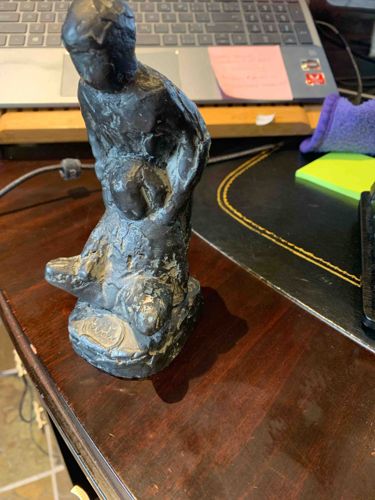 Kneeling Figure Sculpture by TVDV