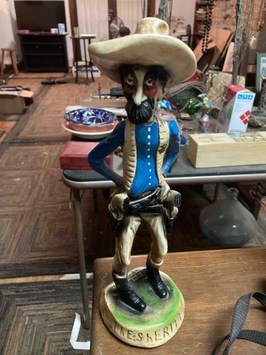 The Sheriff 14 inch High Ceramic Statue by E. Borman