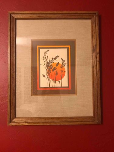 Framed Botanical Silhouette Print
