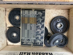 Lathe Change Gear Set with Threading Chart