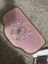 Pink Rococo Style Vanity Tray