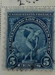 1932 Los Angeles Olympics 5 Cents Stamp