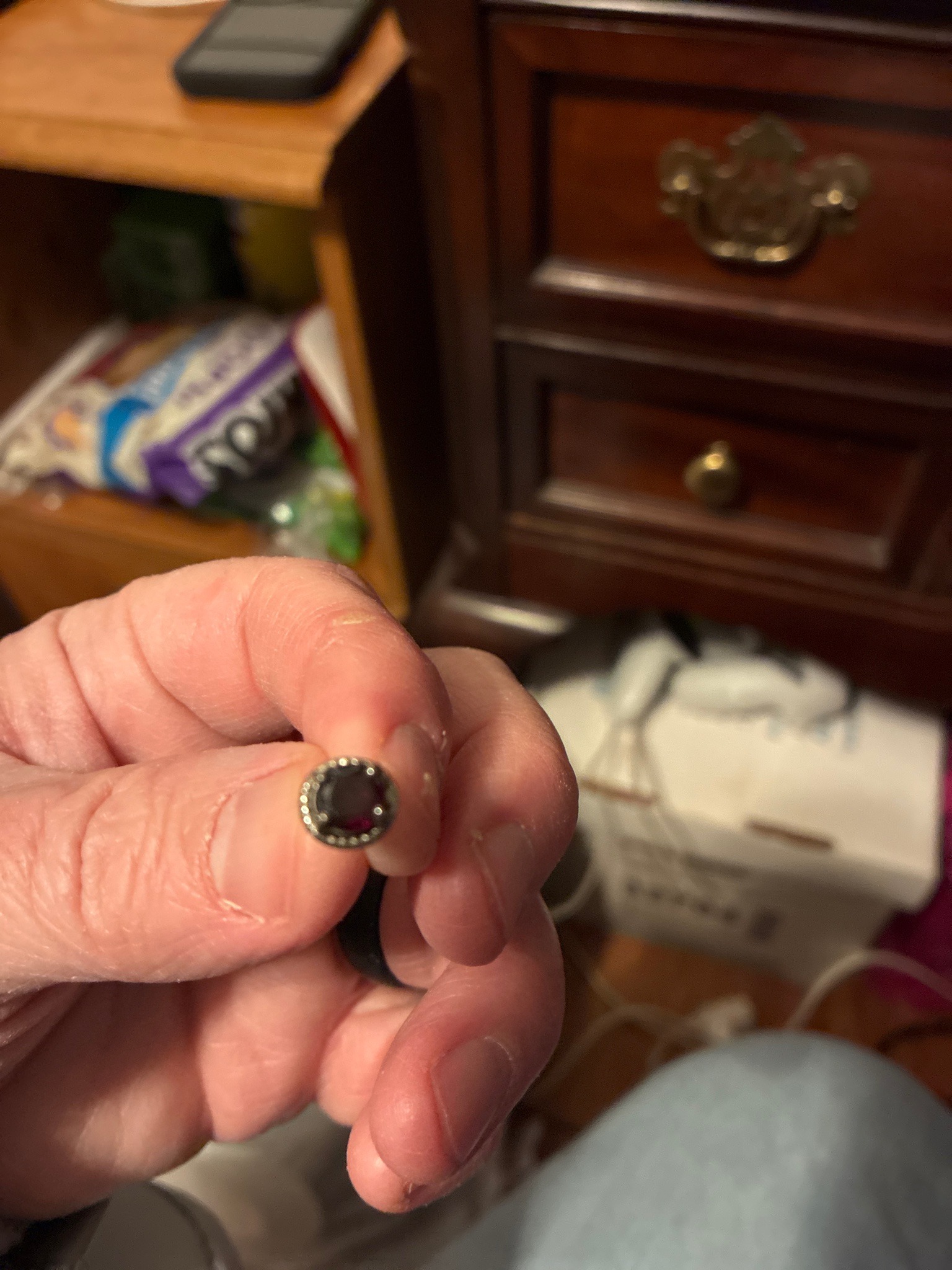 Submitted photo of Cluster gemstone earring