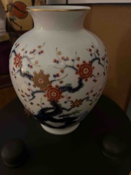 Japanese Porcelain Floral Vase