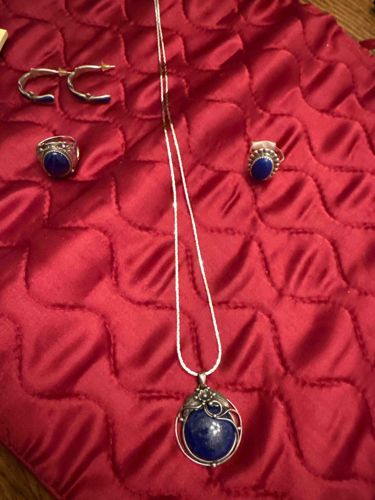 Sterling Silver and Lapis Lazuli Jewelry Set