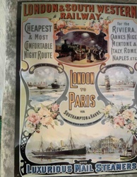 London & South Western Railway Travel Poster Reproduction (Metal Sign)