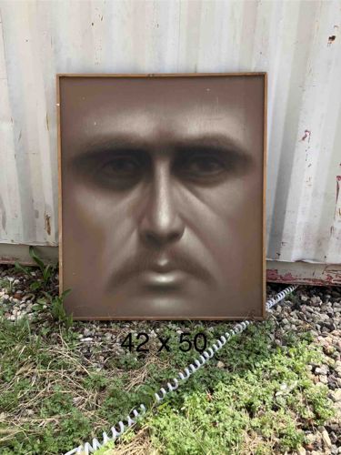 Untitled Large-Format Hyper-Realistic Portrait Fragment by Unknown Artist