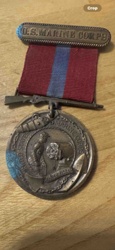 U.S. Marine Corps Sharpshooter Marksmanship Medal (Early 20th Century)