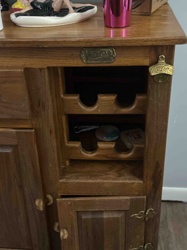 Wood Bar Cabinet or Wine Rack