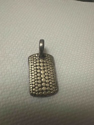John Hardy 18k Gold and 925 Sterling Silver 'Dot' Tag Pendant
