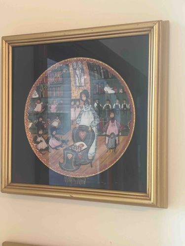 P. Buckley Moss 'Mother's World' Collector Plate, Framed