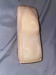 Uranium Glass Bottle in Car Shape (Unidentified Model)