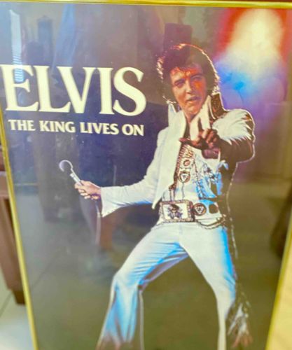 Elvis Presley 'The King Lives On' Framed Picture
