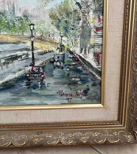 Framed Impressionist Painting by Patricia Watt