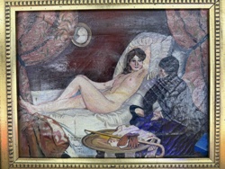 Painting: Reclining Nude and Figure