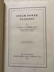 Steam Power Stations by Gustaf A. Gaffert, 1946