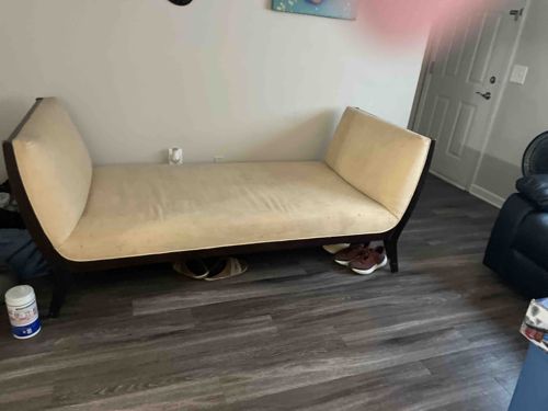 Modern Sleigh-Style Daybed or Chaise Lounge