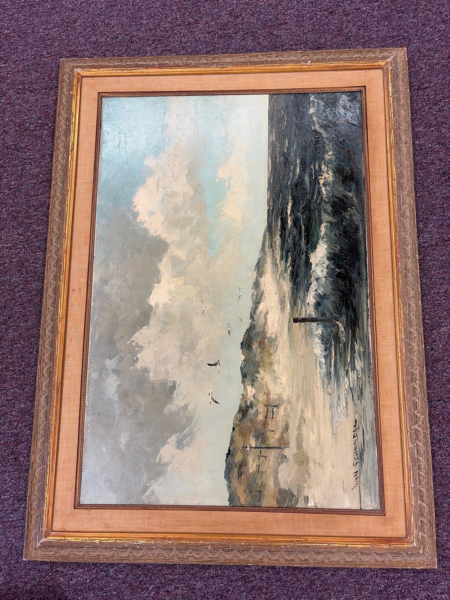 Submitted photo of Oil painting signed 'VAN SCHENDEL'