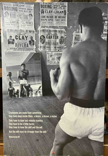 Muhammad Ali Black and White Art Print