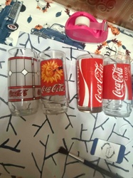Assorted Coca-Cola Drinking Glasses