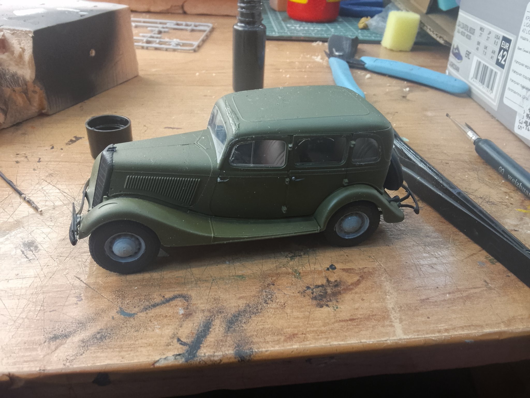 Scale Model GAZ-M1 Soviet Staff Car