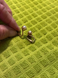 Vintage Pearl Clip-On Earrings