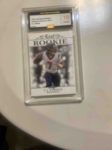 2023 Leaf Special Release Rookie Achievement C.J. Stroud Graded Football Card