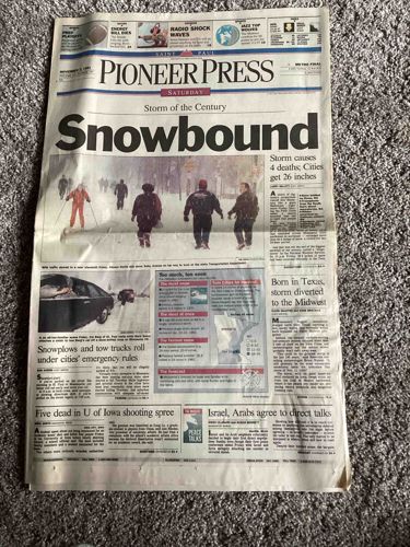Saint Paul Pioneer Press Newspaper, November 13, 1993