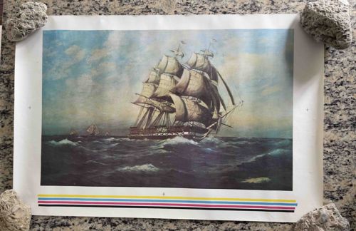 Sailboat Seascape Art Print (Printer's Proof)