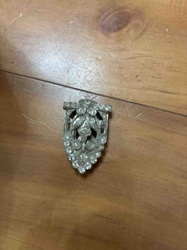 Vintage Rhinestone Dress Clip