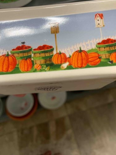 Autumn Harvest Ceramic Serving Platter