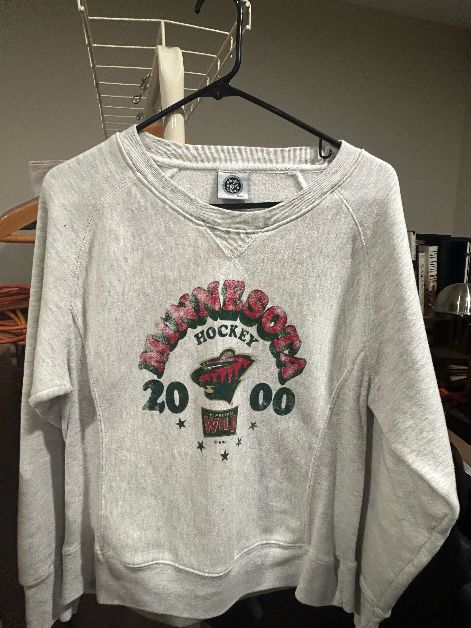 Submitted photo of Minnesota Wild 2000 commemorative sweatshirt (not authenticated)
