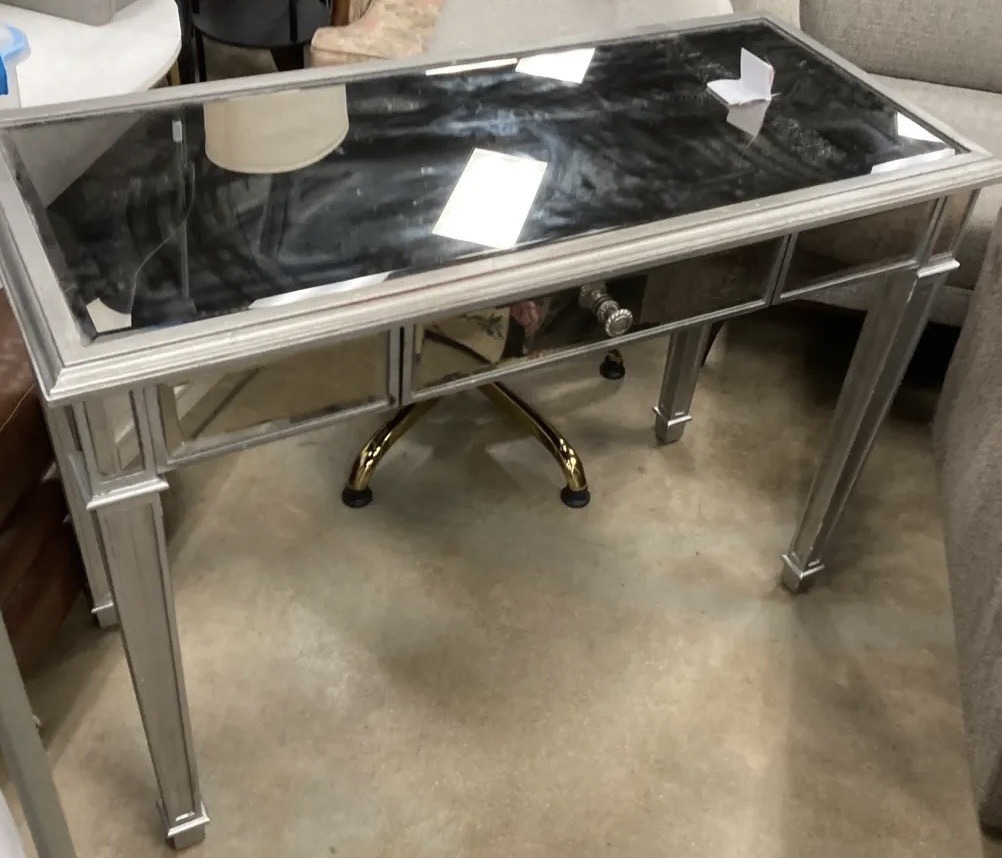 Submitted photo of Mirrored vanity desk, user-attributed to Pier 1 Imports (not authenticated)