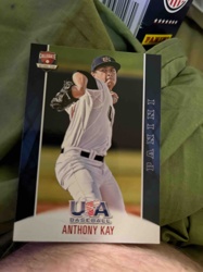 Anthony Kay Panini USA Baseball Collegiate Trading Card
